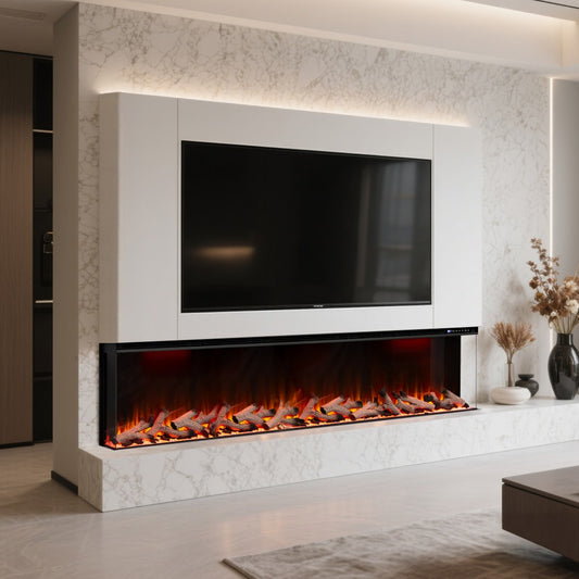 Maison 3 Sided Glass Fire - 60"