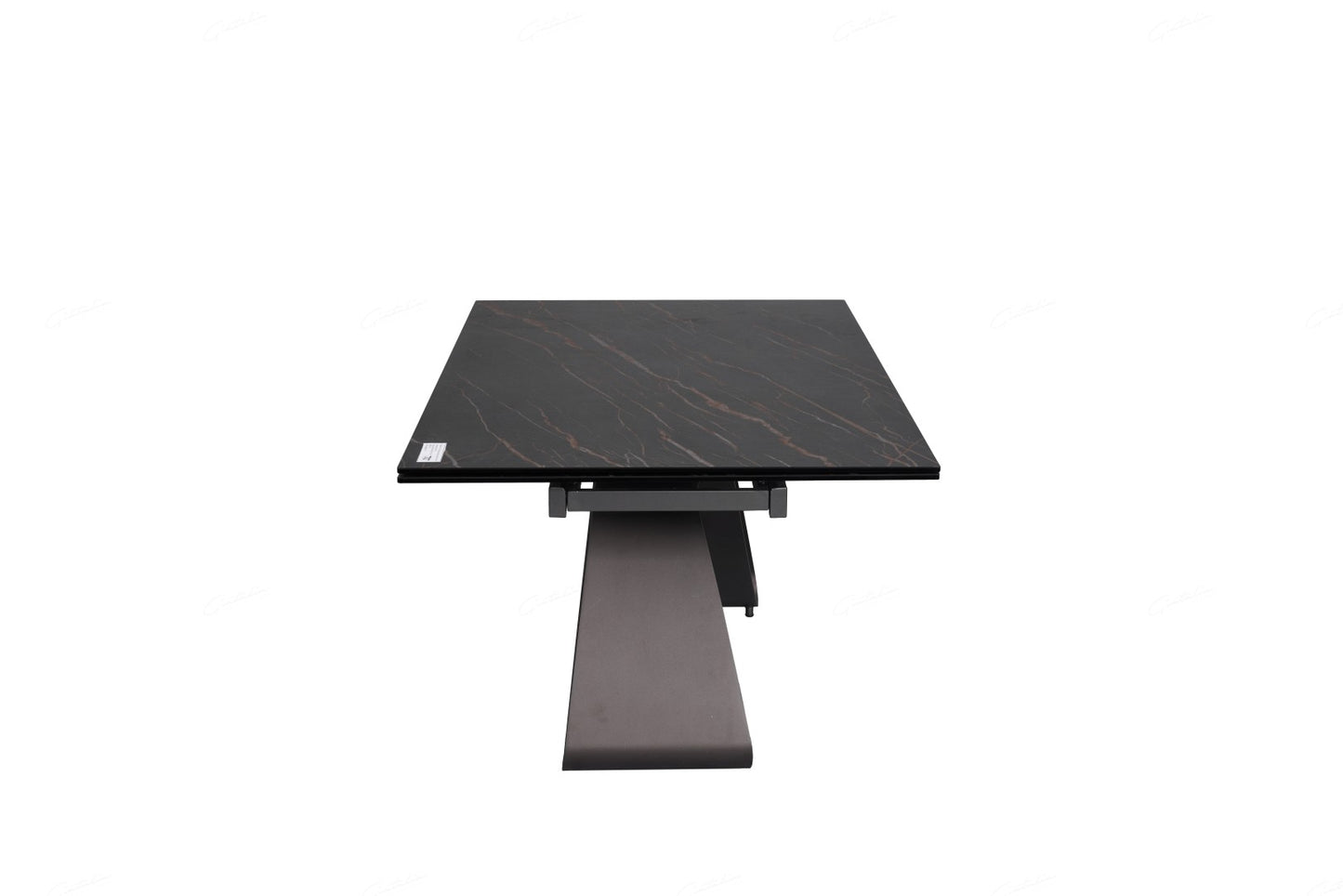 Serpenti Extending Dining Table - Black & Sunset Gold Vein Ceramic