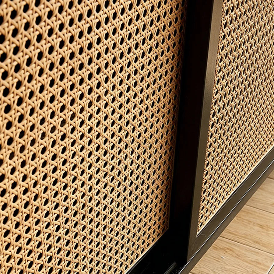 Dot Rattan Sideboard, Ash Wood & Black