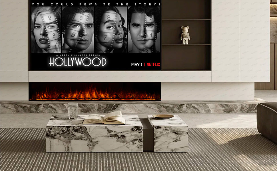 Clarendon Borderless Glass Fire - 50"