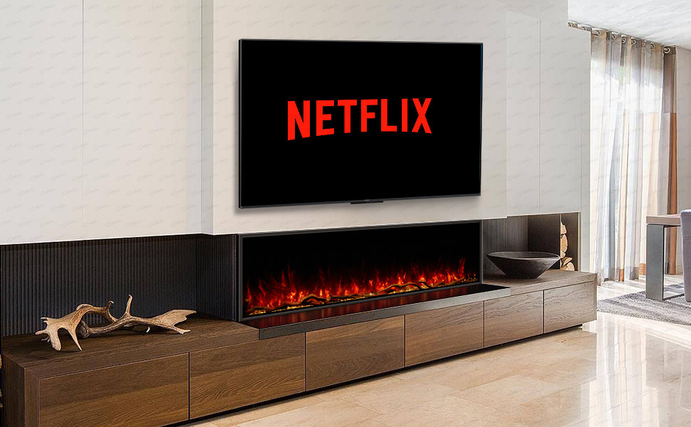 Clarendon Borderless Glass Fire - 50"