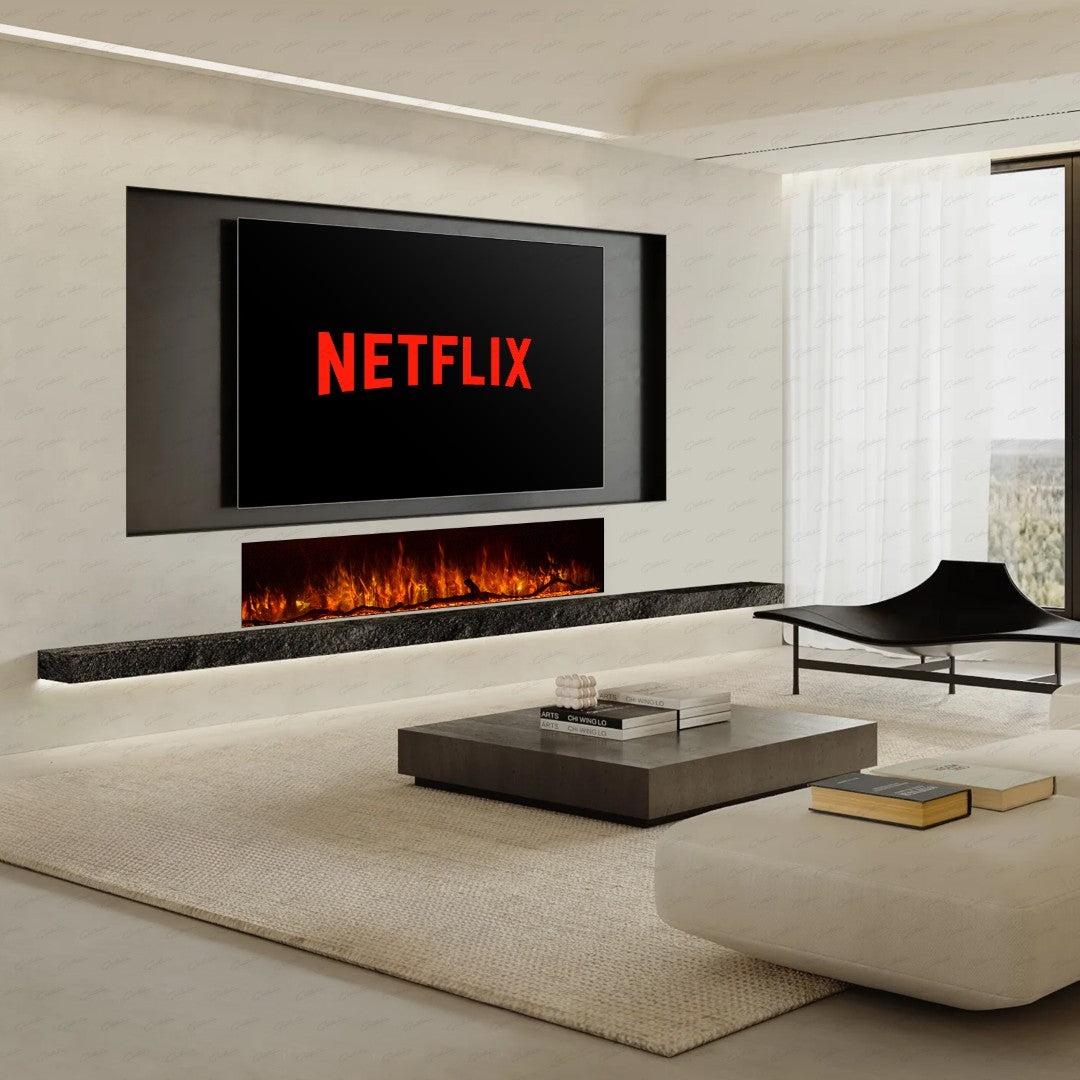Clarendon Borderless Glass Fire - 50"