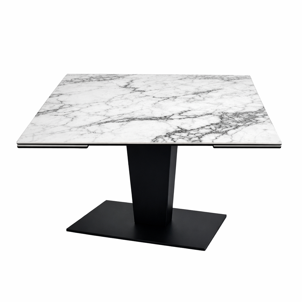 Valentina Extending Dining Table - White Ceramic