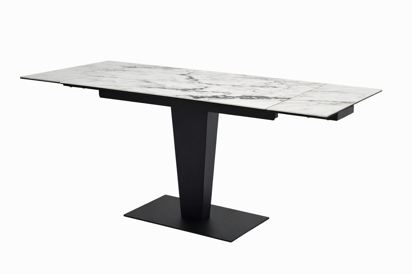Valentina Extending Dining Table - White Ceramic