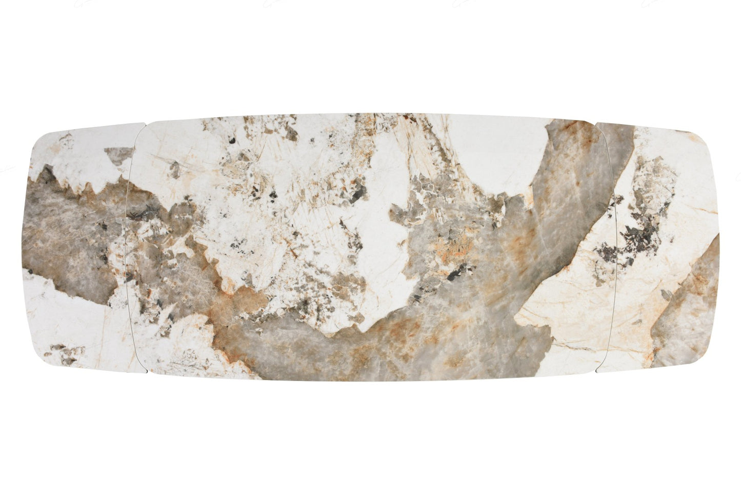 Feretti Extending Dining Table - Matt White Pandora Italian Ceramic