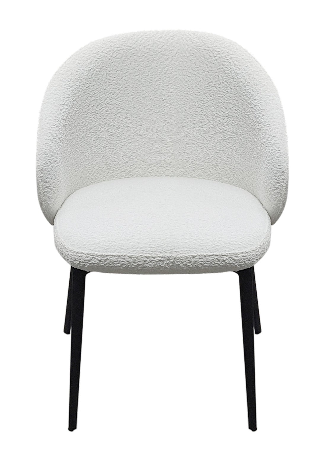 Lazio Boucle Chair - Ivory White Boucle