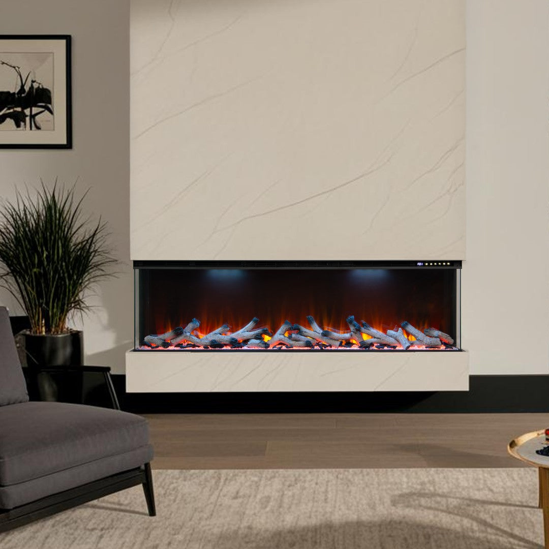 Maison 3 Sided Glass Fire - 50"