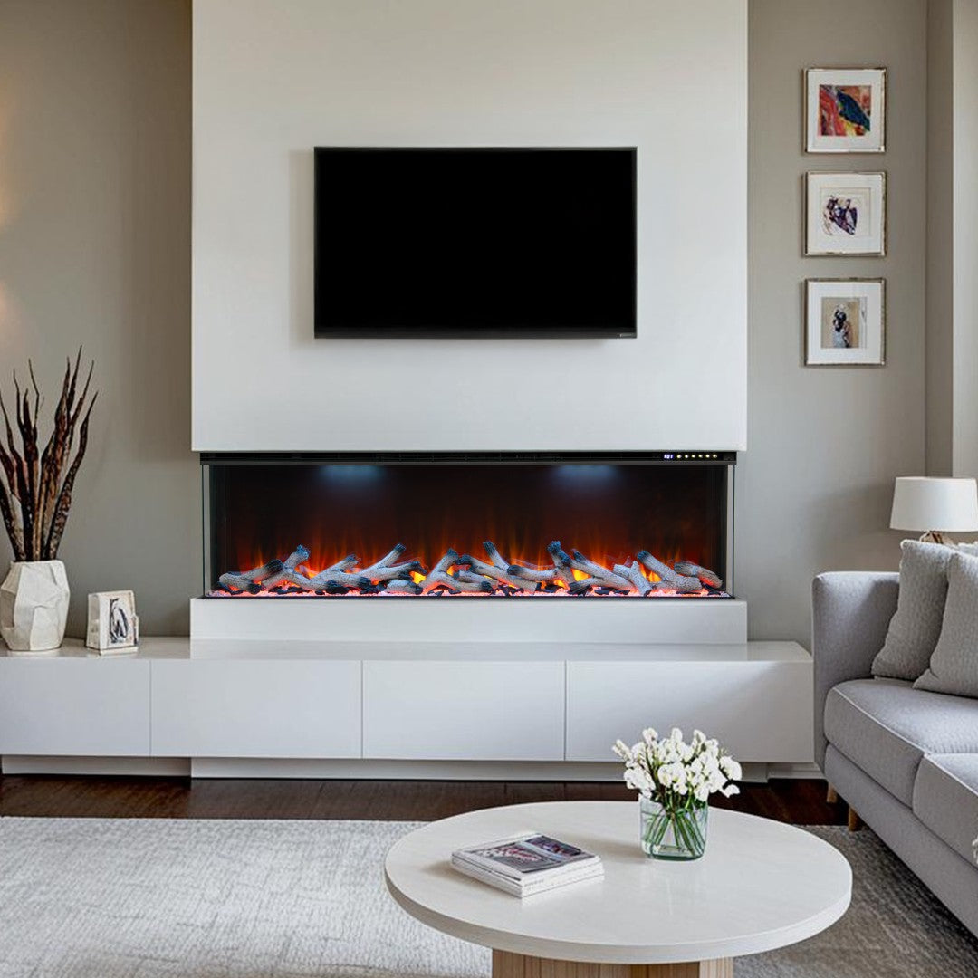 Maison 3 Sided Glass Fire - 50"