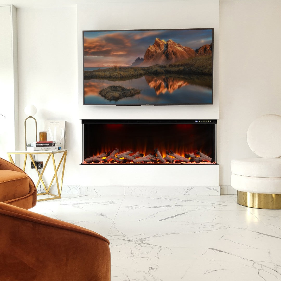 Maison 3 Sided Glass Fire - 50"