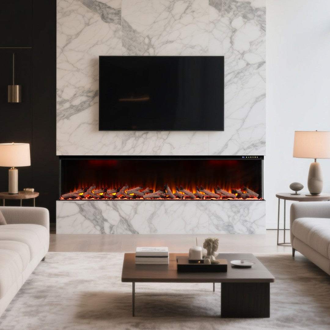 Maison 3 Sided Glass Fire - 50"
