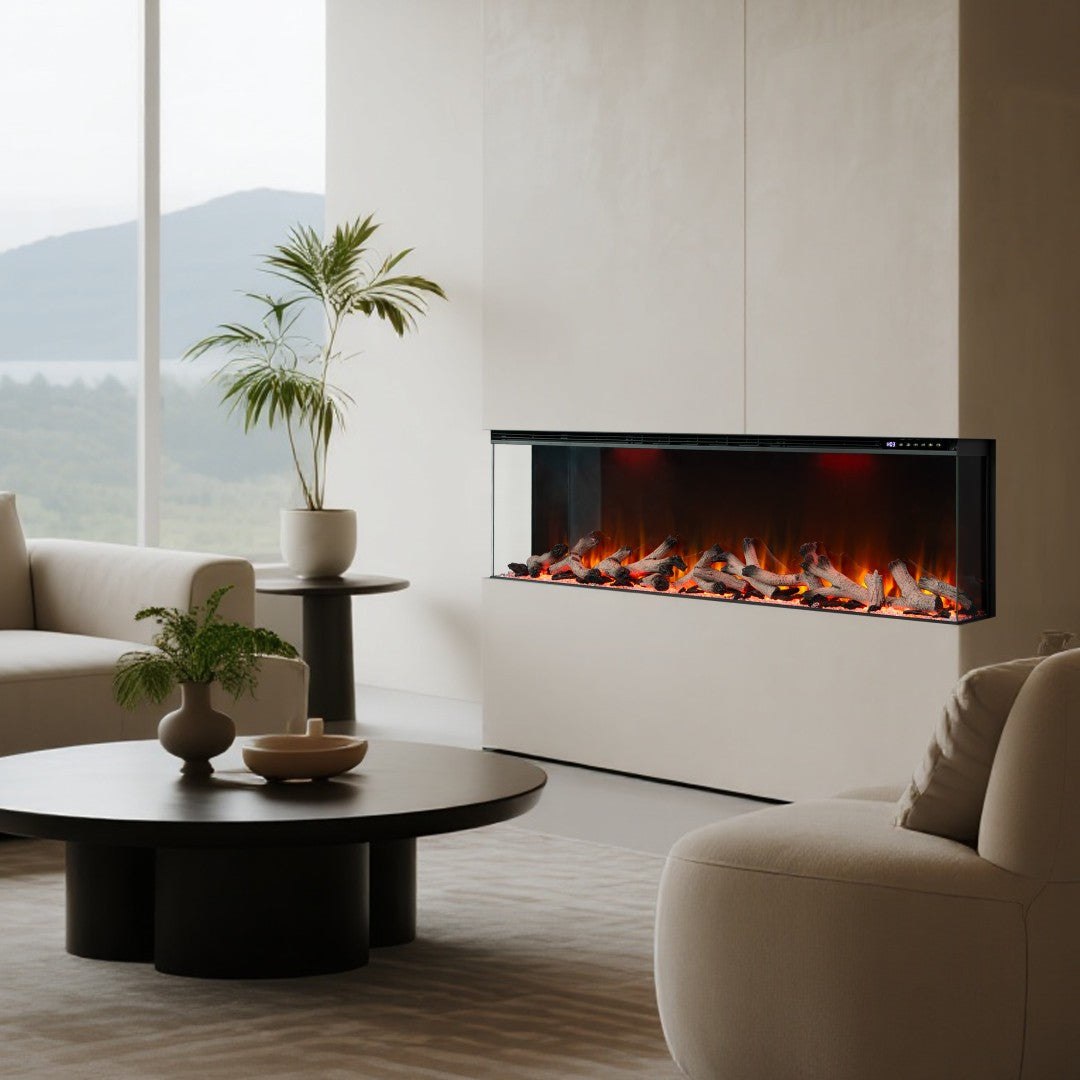 Maison 3 Sided Glass Fire - 50"