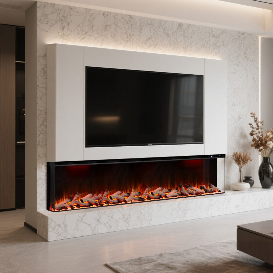 Maison 3 Sided Glass Fire - 50"
