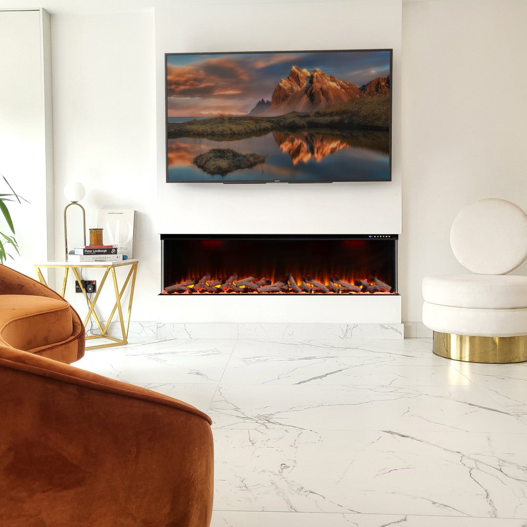 Maison 3 Sided Glass Fire - 50"