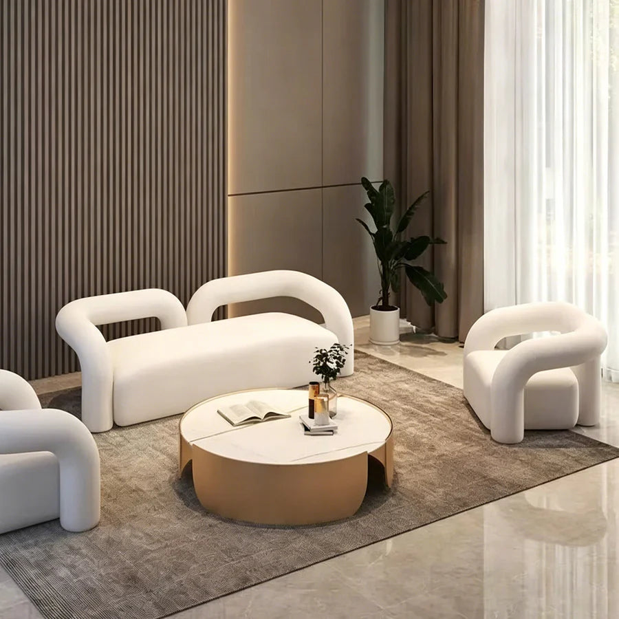 Philippa Boucle Sofa, Single Armchair