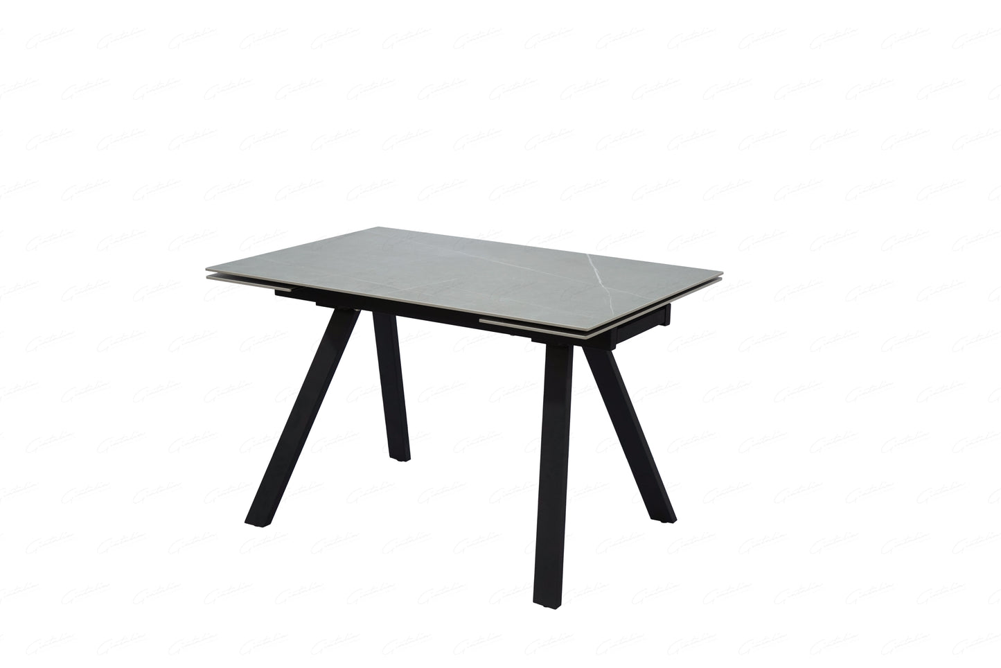 Rische BIG Extending Dining Table - Amani Grey Sintered Stone