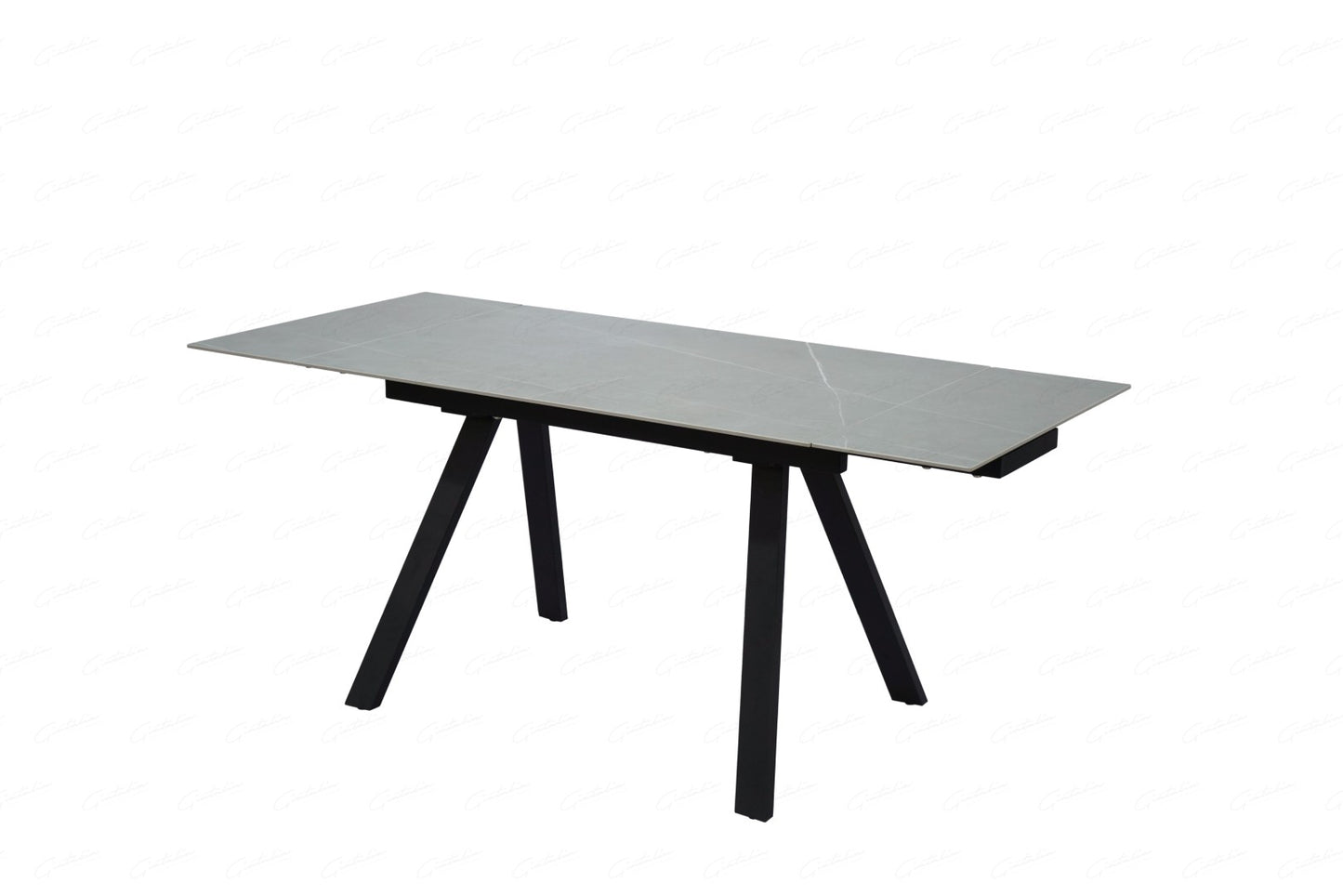 Rische BIG Extending Dining Table - Amani Grey Sintered Stone