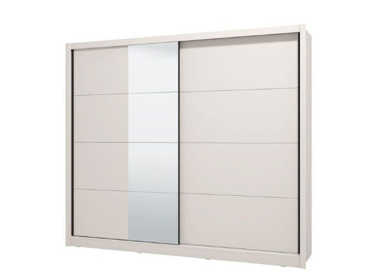 Alvira Cashmere Taupe - 2.5m Luxe Mirrored Sliding Door Wardrobe