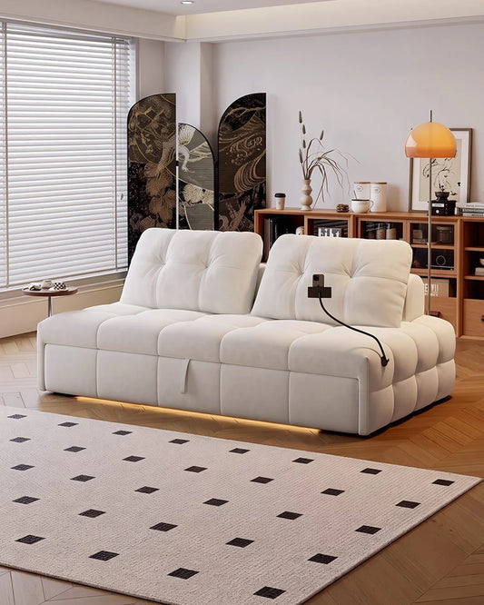 Harris Single Seater, Two Seater Sofa Bed, With Side Table & Smart Phone Holder