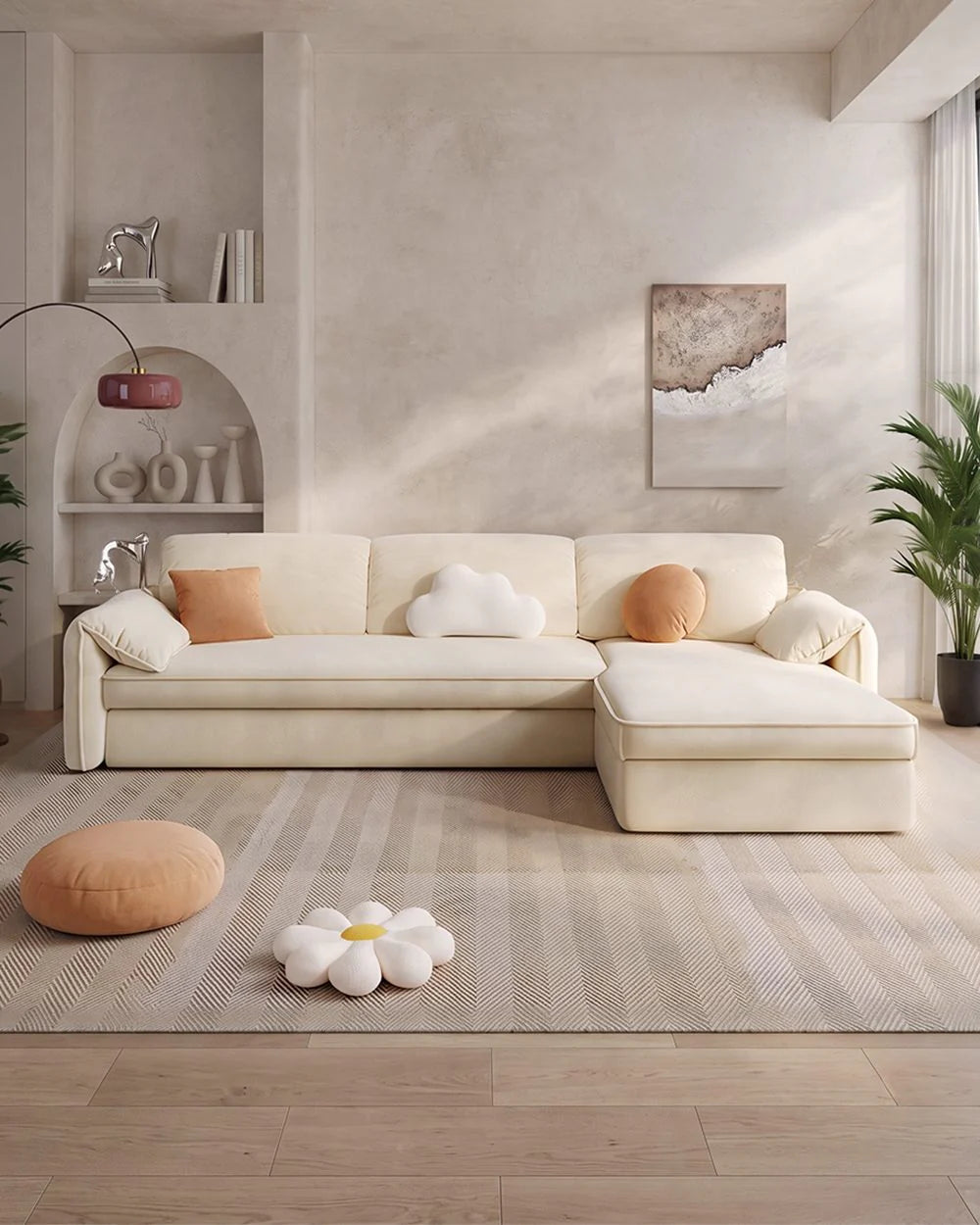 Bhatnagar Three Seater Corner Sofa Bed With Storage