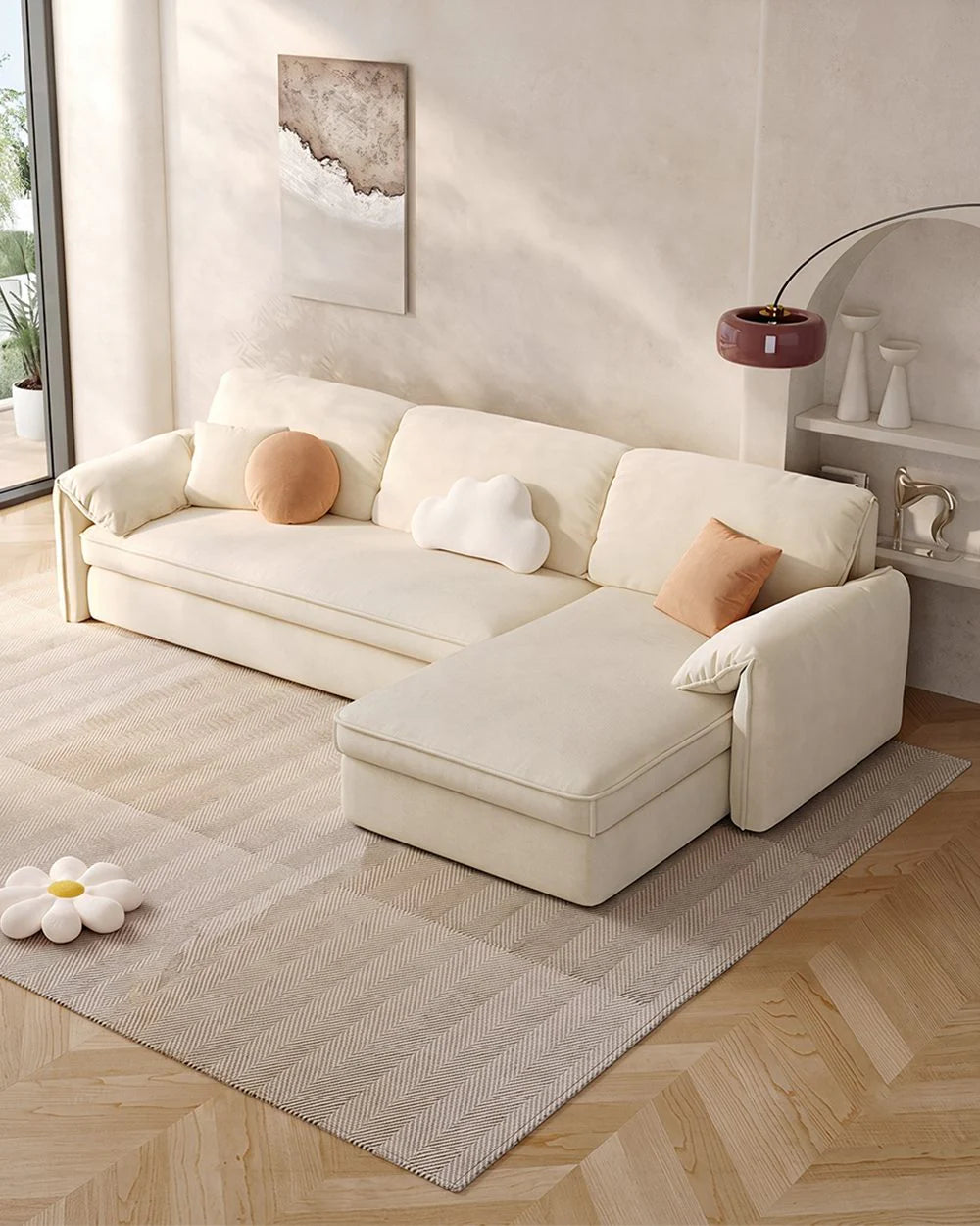 Bhatnagar Three Seater Corner Sofa Bed With Storage