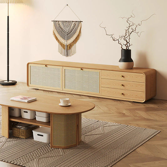 MAR TV Stand, Wood | Cream, Oak & Walnut